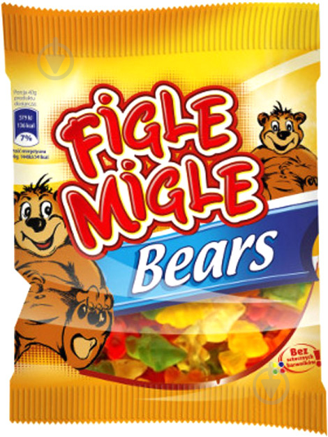 Цукерки жувальні Figle Migle Bears 80 г - фото 1