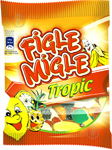 Цукерки жувальні Figle Migle Tropic 80 г - фото 1