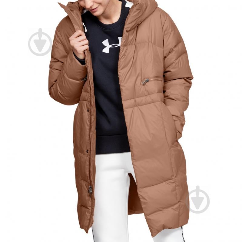 Пальто женское Under Armour UA Armour Down Parka 1342791-270 р.L коричневое - фото 1