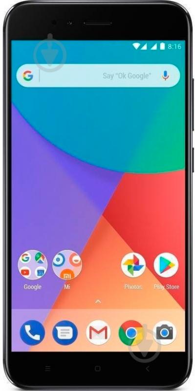 Смартфон Xiaomi Mi A1 4/32GB black - фото 1
