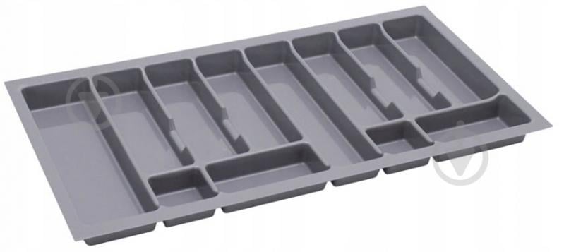 Лоток для столових приборів Rejs UNI 830x430x45 мм фасад 900 мм пластиковий сірий TE13.0206.05.036 - фото 1