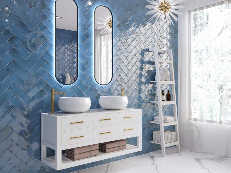 Плитка Golden Tile Vintage light blue VG3051 10x30 см - фото 2