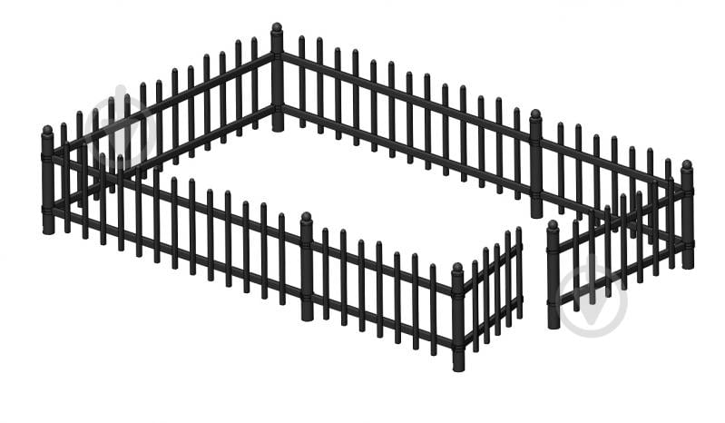 Огорожа Fijo на кладовище з хвірткою 1500х2350 мм - фото 1