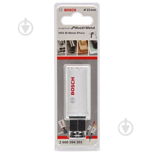 Коронка биметаллическая Bosch BiM 22 мм Progressor 2608594201 - фото 2