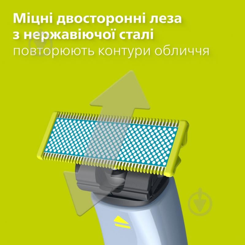 Леза змінні Philips OneBlade QP225/50 2 шт - фото 6