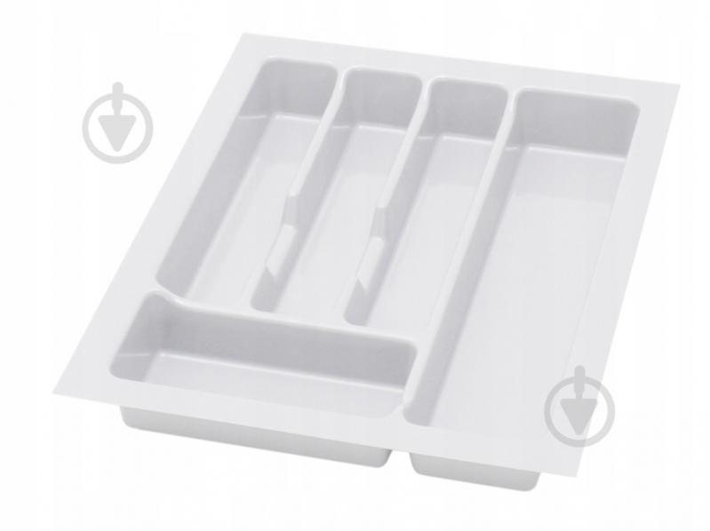 Лоток для столовых приборов Rejs UNI 330x430x45 мм фасад 400 мм пластиковый белый ТЕ13.2502.05.013 - фото 1