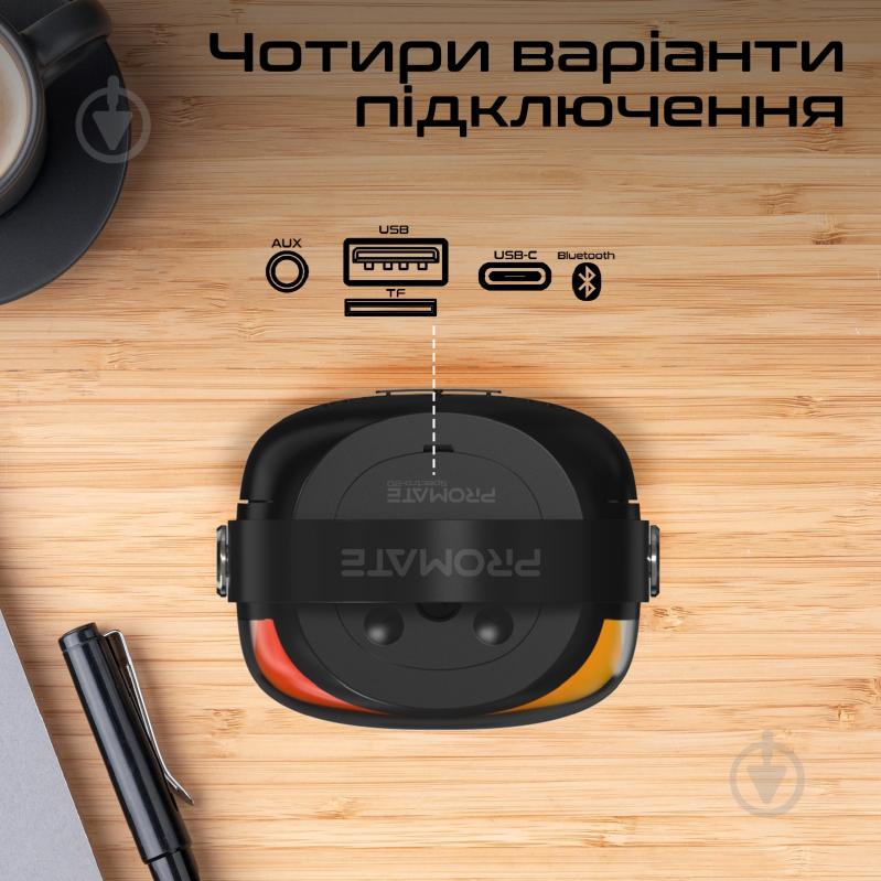 Акустическая система Promate Spectro-20 black (spectro-20) - фото 4 Акустическая система Promate Spectro-20 black (spectro-20) - фото 4