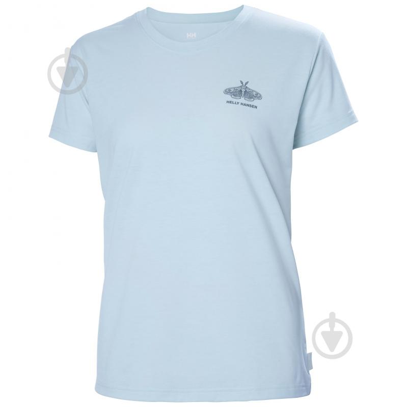 Футболка Helly Hansen W SKOG RECYCLED GRAPHIC TEE 63083-513 р.S голубой - фото 5