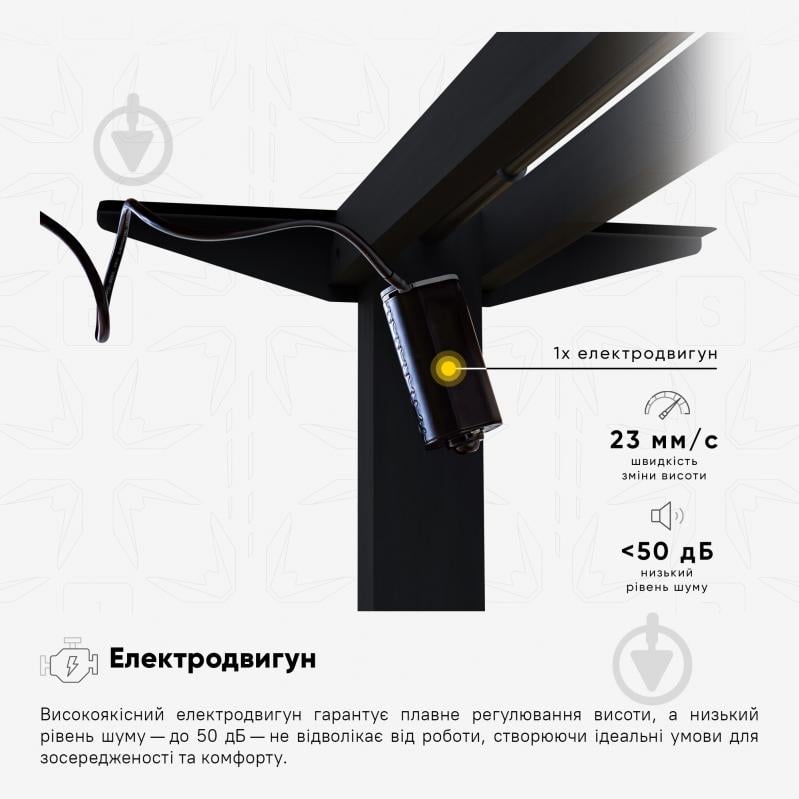 Стол компьютерный Mealux PowerDesk Carbon RGB - фото 13