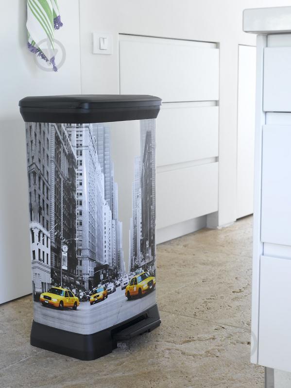 Контейнер для сміття Curver DECO BIN 50 л чорний 196624 - фото 2 Контейнер для сміття Curver DECO BIN 50 л чорний 196624 - фото 2