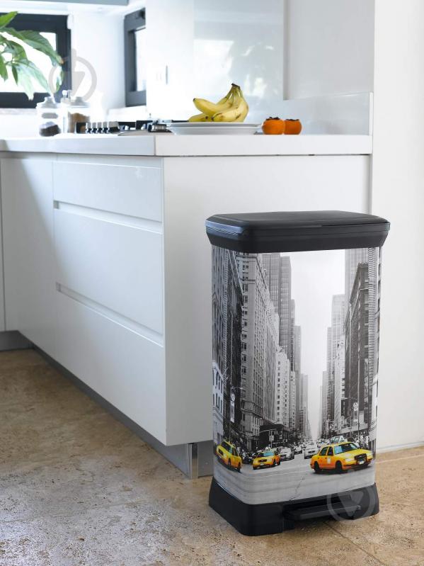 Контейнер для сміття Curver DECO BIN 50 л чорний 196624 - фото 5 Контейнер для сміття Curver DECO BIN 50 л чорний 196624 - фото 5