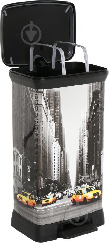 Контейнер для сміття Curver DECO BIN 50 л чорний 196624 - фото 4 Контейнер для сміття Curver DECO BIN 50 л чорний 196624 - фото 4