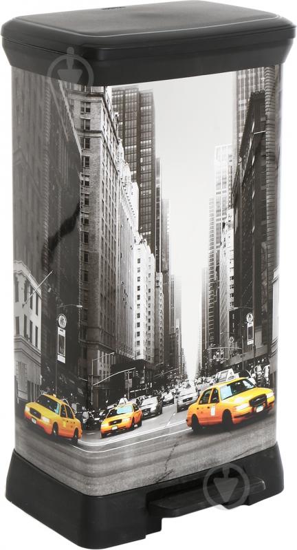 Контейнер для сміття Curver DECO BIN 50 л чорний 196624 - фото 1 Контейнер для сміття Curver DECO BIN 50 л чорний 196624 - фото 1