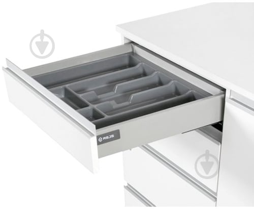 Лоток для столовых приборов Rejs PRO 230x490x45 мм фасад 300 мм пластиковый серый ТЕ13.2664.05.036 - фото 3