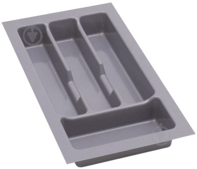 Лоток для столовых приборов Rejs PRO 230x490x45 мм фасад 300 мм пластиковый серый ТЕ13.2664.05.036 - фото 1