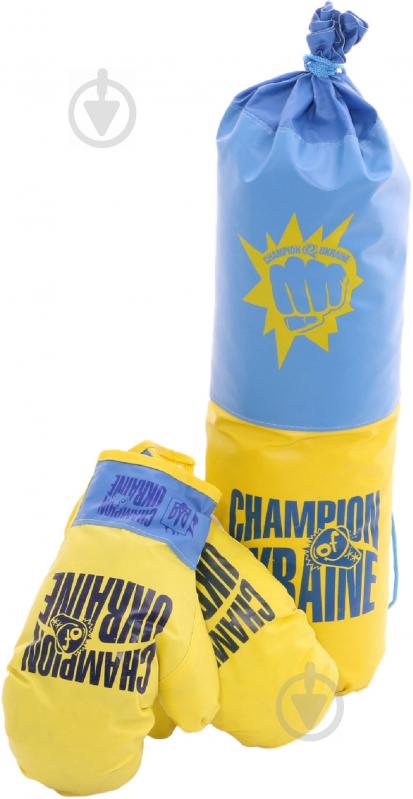 ᐉ  боксерский набор Danko Toys 50x13 см DT B7 желто-голубой .