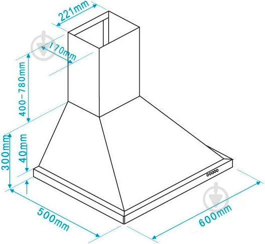 Вытяжка Interline DONNA X A/60 PB/2 - фото 4 Вытяжка Interline DONNA X A/60 PB/2 - фото 4