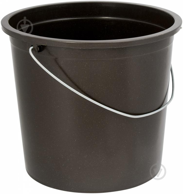 Ведро обычное хозяйственное 17 л черный - фото 1 Ведро обычное хозяйственное 17 л черный - фото 1