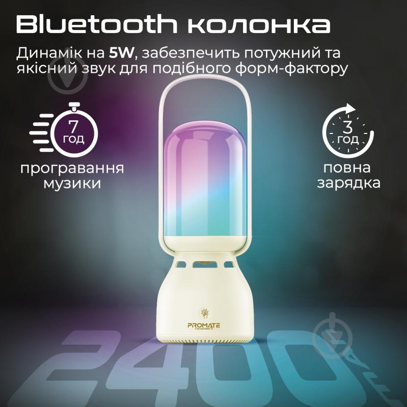 Акустическая система Promate Campmate-5 1.0 white (campmate-5) - фото 4
