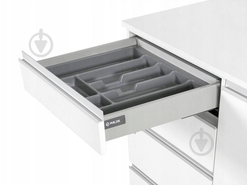 Лоток для столових приборів Rejs PRO 430x490x45 мм фасад 500 мм пластиковий сірий ТЕ13.2666.05.036 - фото 5 Лоток для столових приборів Rejs PRO 430x490x45 мм фасад 500 мм пластиковий сірий ТЕ13.2666.05.036 - фото 5