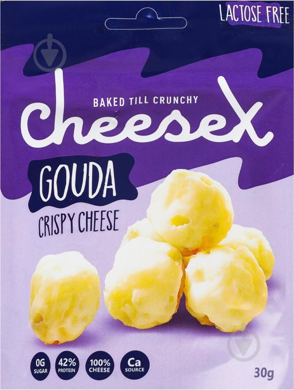 Сыр CheeseX сушеный Гауда CheeseX д/п 30г - фото 1 Сыр CheeseX сушеный Гауда CheeseX д/п 30г - фото 1
