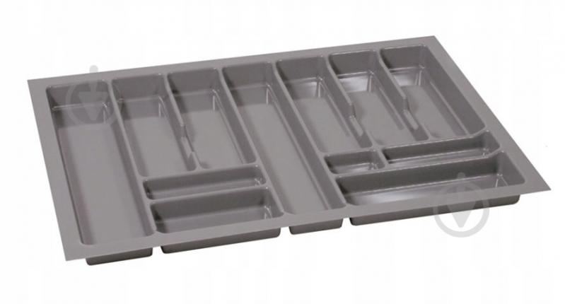 Лоток для столовых приборов Rejs PRO 730x490x45 мм фасад 800 мм пластиковый серый ТЕ13.2668.05.036 - фото 1 Лоток для столовых приборов Rejs PRO 730x490x45 мм фасад 800 мм пластиковый серый ТЕ13.2668.05.036 - фото 1