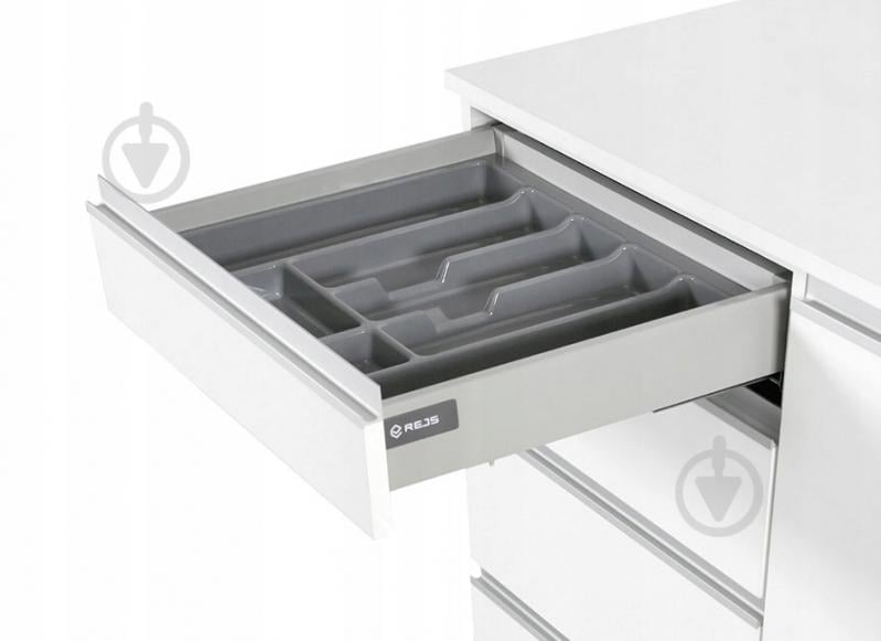 Лоток для столовых приборов Rejs UNI 630x430x45 мм фасад 700 мм пластиковый серый ТЕ13.2558.05.036 - фото 4 Лоток для столовых приборов Rejs UNI 630x430x45 мм фасад 700 мм пластиковый серый ТЕ13.2558.05.036 - фото 4