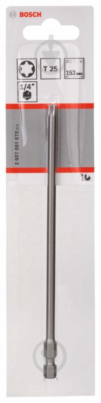 Бита Bosch Extra Hard 152 мм T25 1 шт. 2607001670 - фото 3