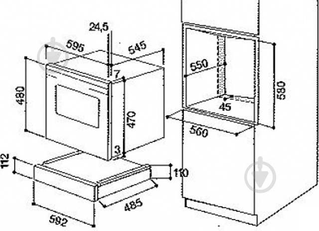 Скриня для зберігання посуду Hotpoint D 12 IX /HA - фото 2