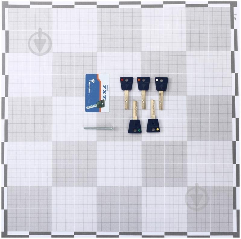 Циліндр Mul-T-Lock 7х7 30x30 ключ-ключ 62 мм нікель - фото 3