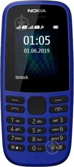 УЦЕНКА! Мобильный телефон Nokia 105 SS 2019 BLUE TA-1203 (УЦ №85) - фото 2