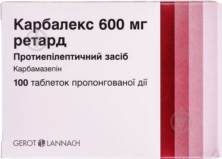 Карбалекс ретард пролонгованої дії №100 (10х10) таблетки 600 мг - фото 1