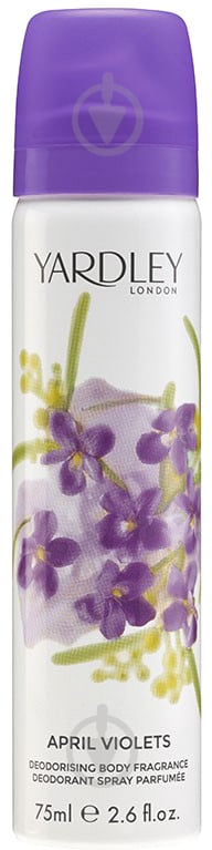 Дезодорант для жінок Yardley April Violets Фіалка 75 мл 69 г - фото 1