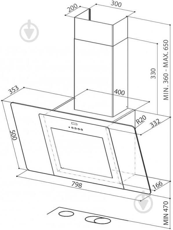 Вытяжка Faber CITY EG6 W/X A80 - фото 3