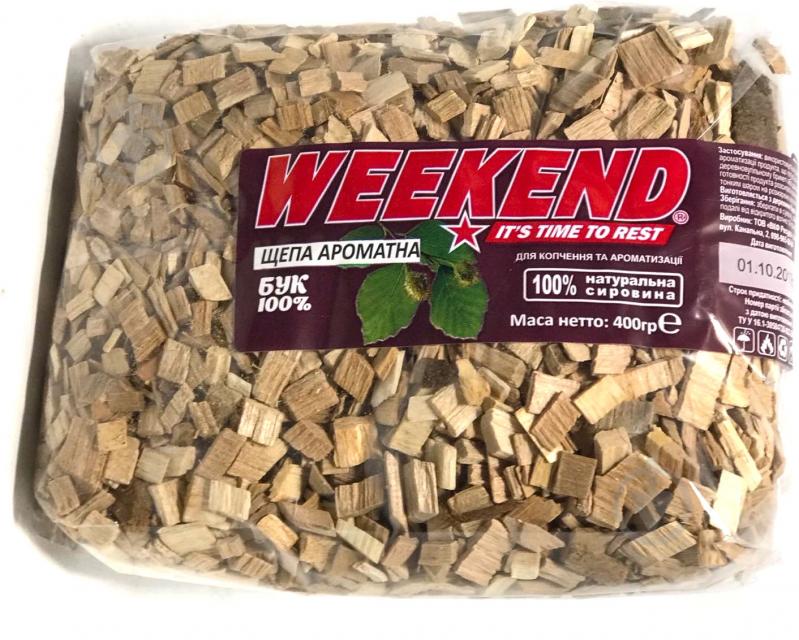 Щепа для копчения Weekend Бук 0.4 кг - фото 1