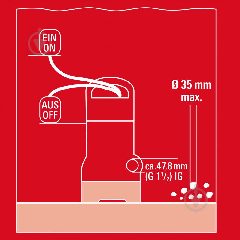 Насос дренажный Einhell GC-DP 9035 N 4170778 - фото 10