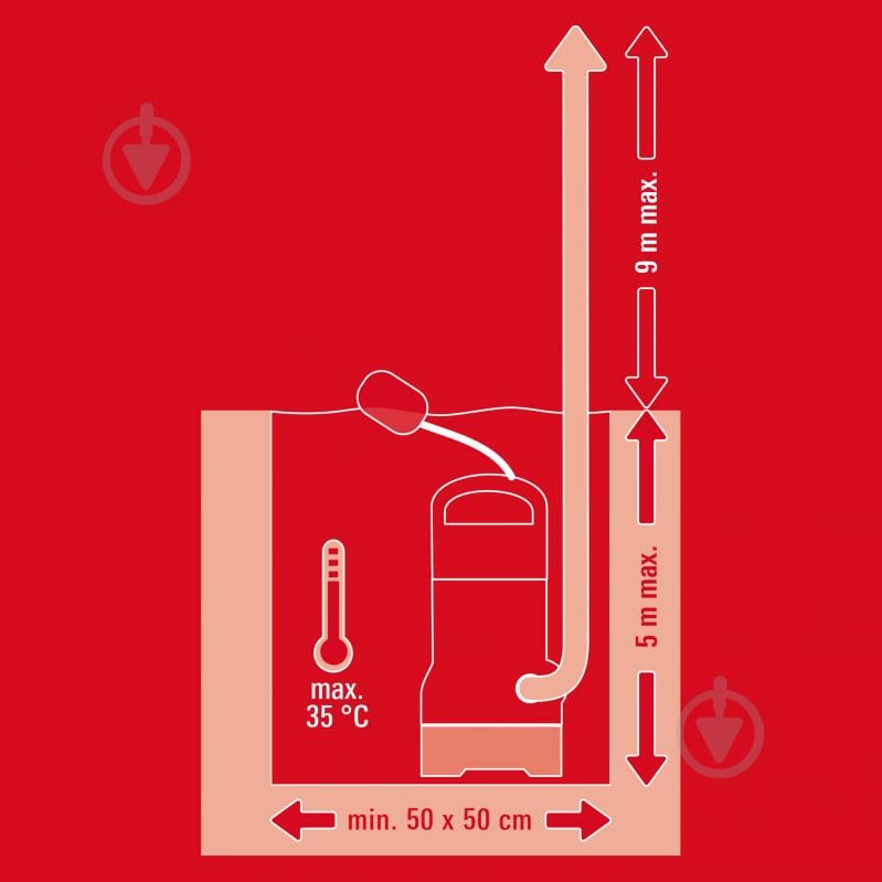Насос дренажный Einhell GC-DP 9035 N 4170778 - фото 9