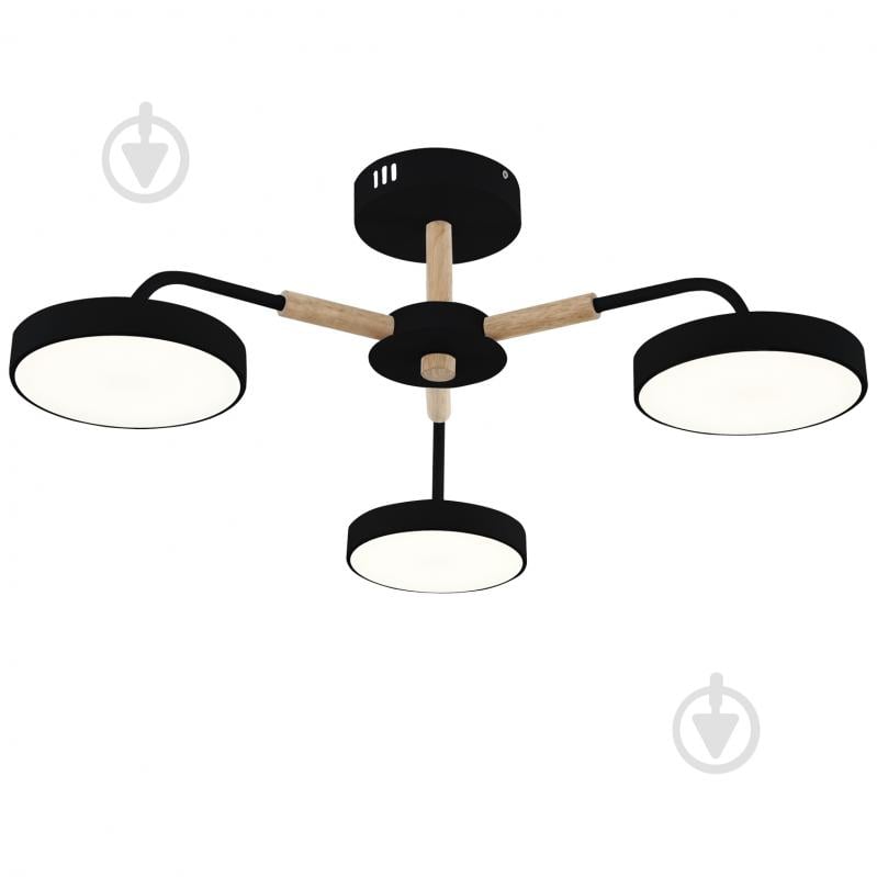 Люстра стельова Victoria Lighting LED з пультом 55 Вт чорний Land/PL3 black - фото 1