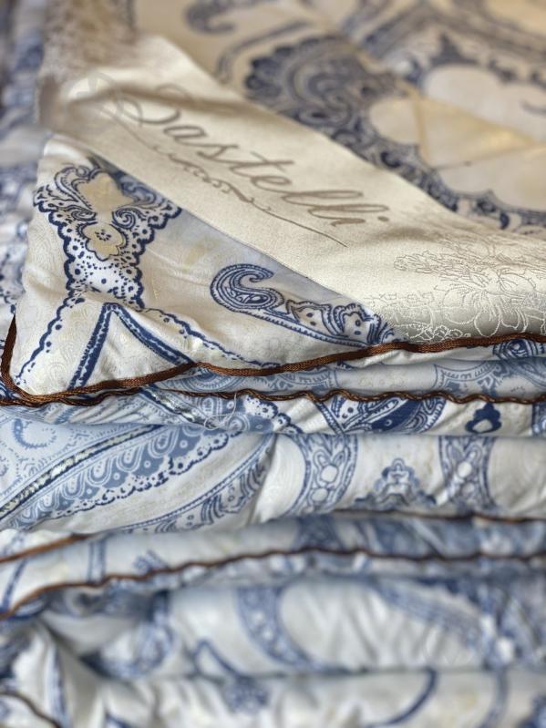 Одеяло Blue Jacquard 145x205 см Zastelli голубой - фото 1