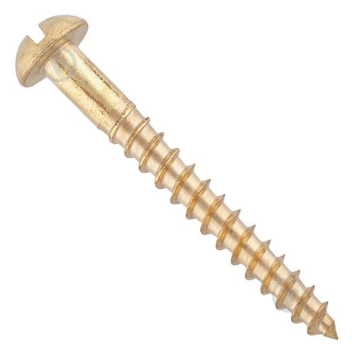 Шуруп по дереву полукруглая головка snapt латунь 3x20 мм 10 шт. латунь (50394) - фото 1