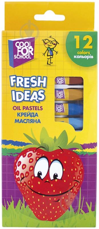 Крейда масляна 12 кольорів CF60708 Cool For School - фото 1