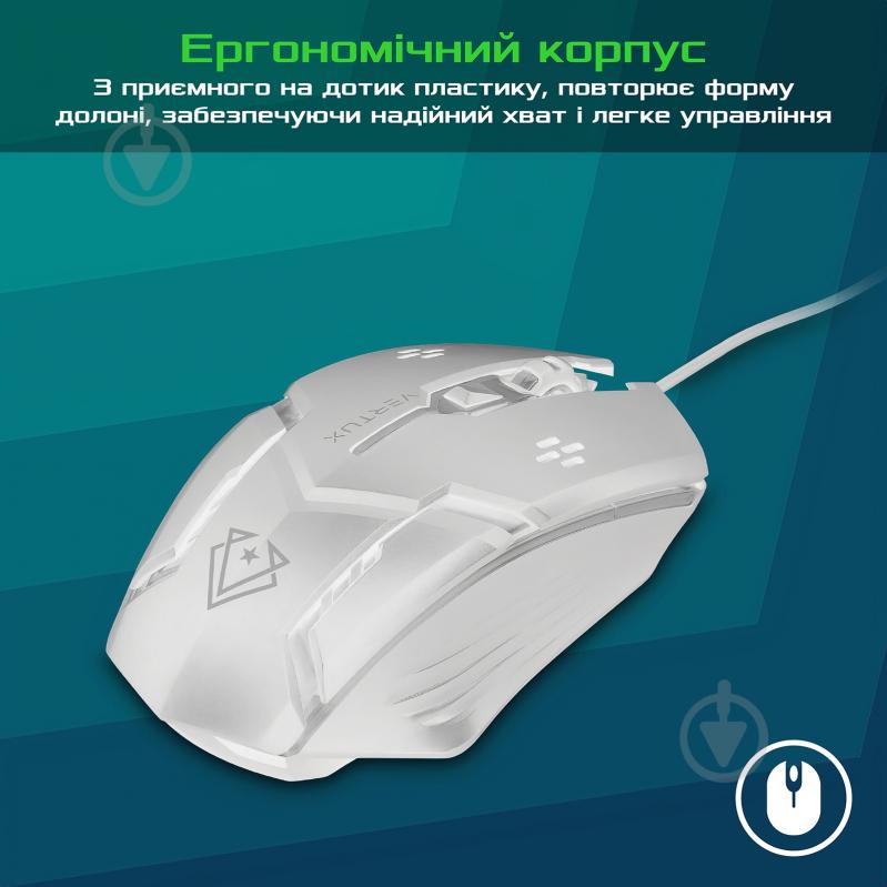 Мышь Vertux Sensei USB White - фото 4