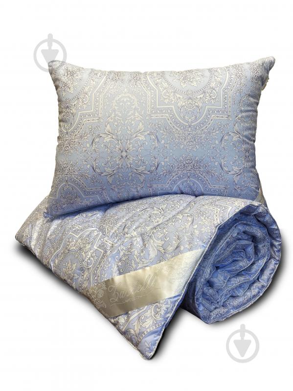 Набор Одеяло и подушка Бамбук Элит 145x205 см Zastelli голубой - фото 1