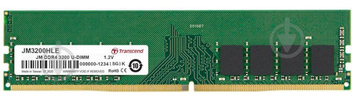 Оперативная память Transcend DDR4 SDRAM 32 GB (1x32GB) 3200 MHz (JM3200HLE-32G) - фото 1