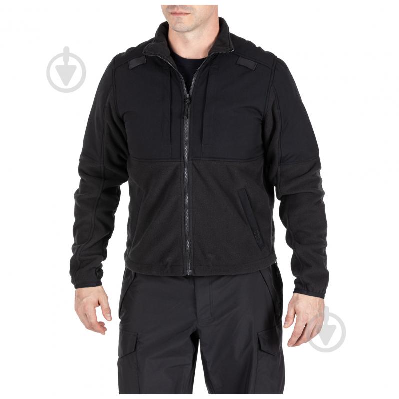 Куртка мужская демисезонная 5.11 Tactical тактическая флисовая "Fleece 2.0" 78026-019 р.L [019] Black - фото 4