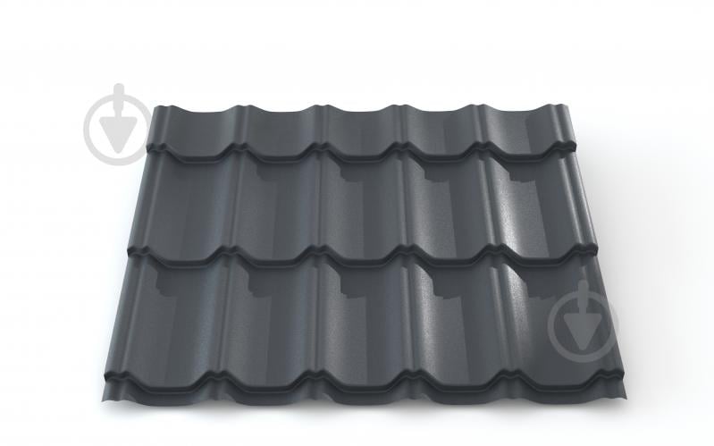 Металлочерепица матовая PSM PROFILE 1195x2250 мм RAL 7024 графитовая - фото 1 Металлочерепица матовая PSM PROFILE 1195x2250 мм RAL 7024 графитовая - фото 1