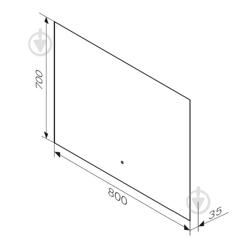Зеркало со встроенной подсветкой AM.PM ИК-сенсором 80см M85MOX10801WG38 X-Joy - фото 3
