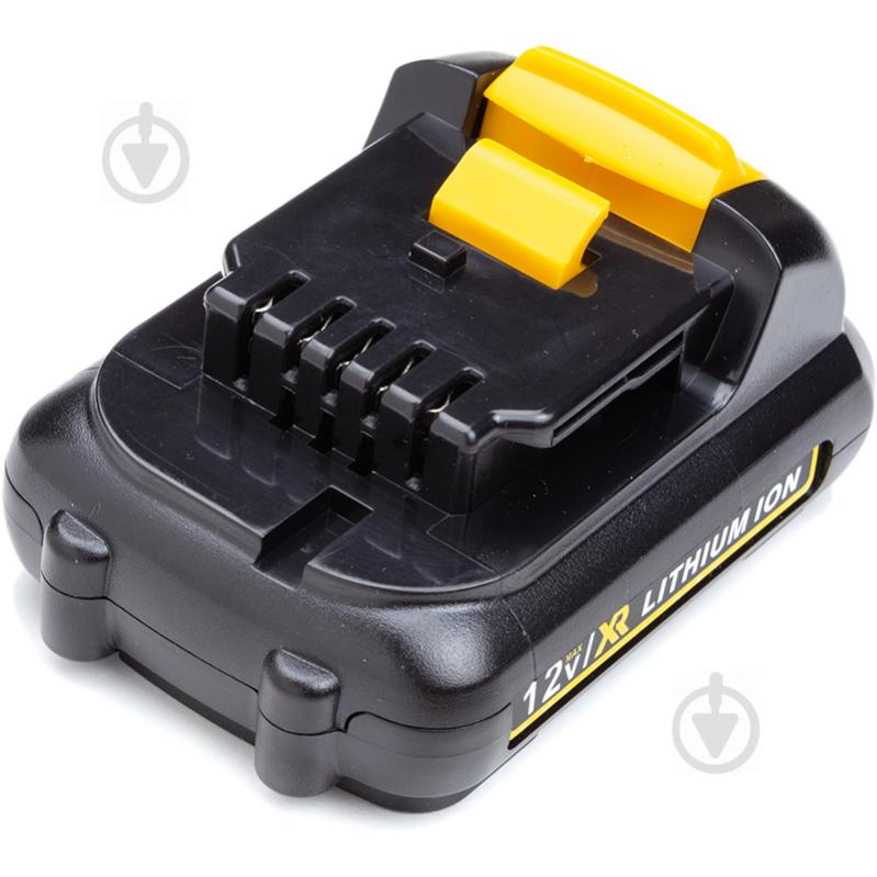 Акумулятор PowerPlant 12,0V 2,0Ah для шуруповертів та електроінструментів DeWALT (DCB120) TB920860 - фото 1