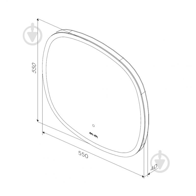 Зеркало AM.PM M8FMOX0551WGH38 Universal 55 см - фото 6