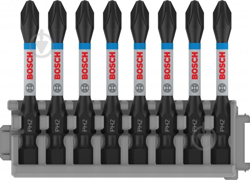 Набор бит Bosch Impact Control 50 мм PH2 8 шт. 2608522330 - фото 1 Набор бит Bosch Impact Control 50 мм PH2 8 шт. 2608522330 - фото 1